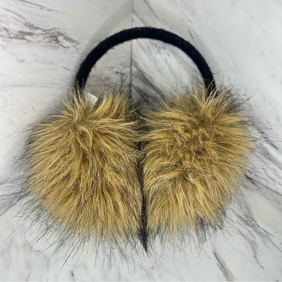 Faux Fur Winter Earmuffs - Warm Winter Ear Covers - Brown - O/S - Picture 2 of 5